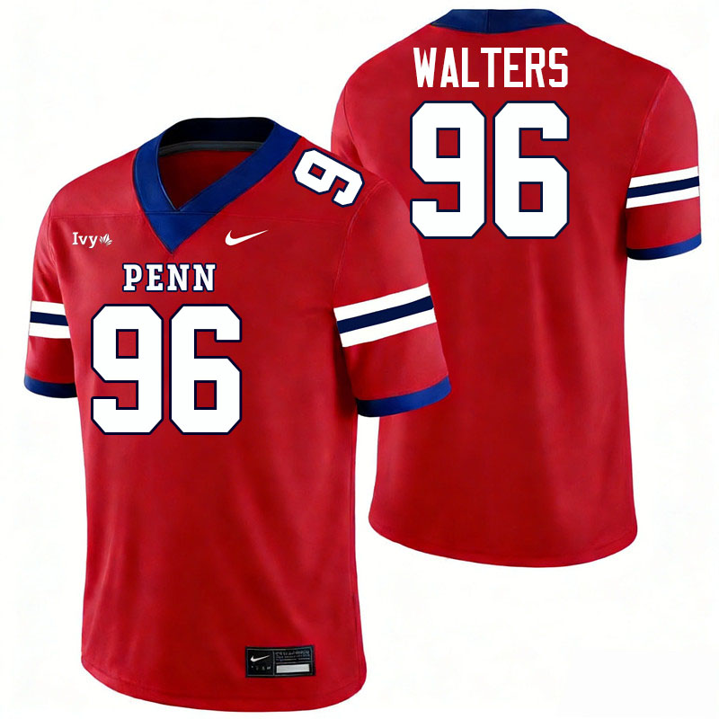 Pennsylvania Quakers #96 Mason Walters College Football Jerseys,Uniforms Stitched-Red